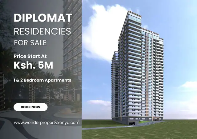 Diplomat Residencies – 1 & 2 Bedroom Apartments For Sale In Westlands, Peponi Road — photo 1